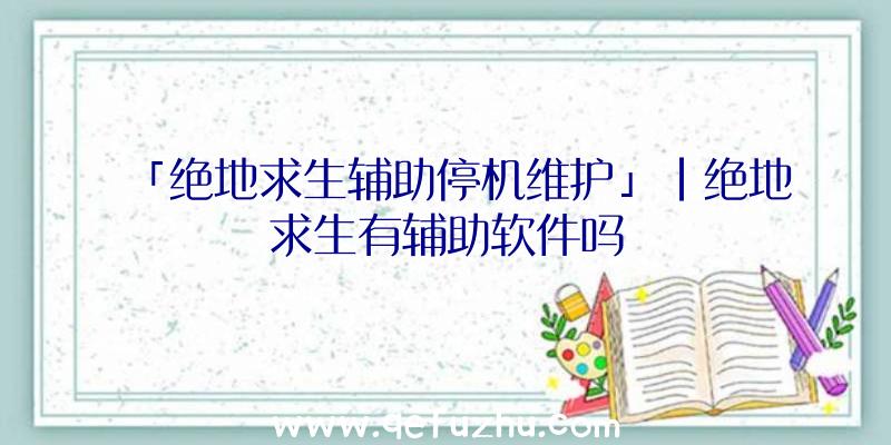 「绝地求生辅助停机维护」|绝地求生有辅助软件吗